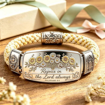 ✝️Faith Over Fear Bracelet – Christian Cross Bracelet✨🌸