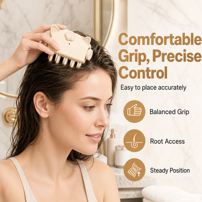 💇 Wireless Heated Root Styler for Instant Hair Volume