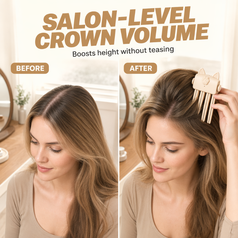 💇 Wireless Heated Root Styler for Instant Hair Volume