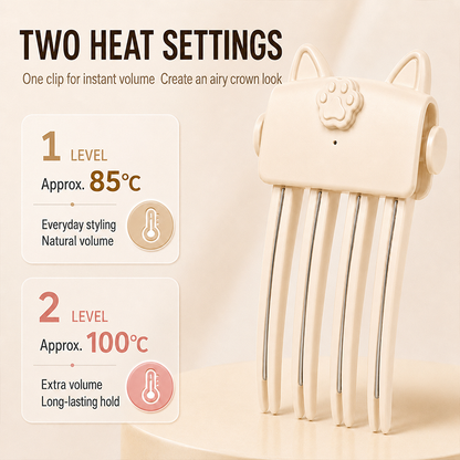 💇 Wireless Heated Root Styler for Instant Hair Volume