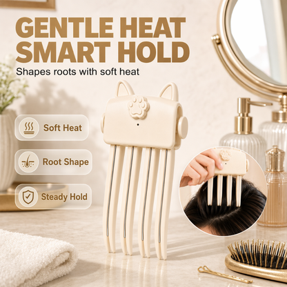 💇 Wireless Heated Root Styler for Instant Hair Volume